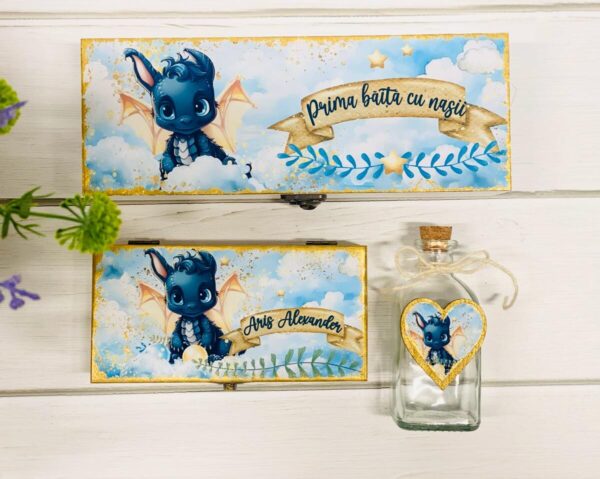 TRUSOU CUTIE LEMN "DRAGONUL ARIS"