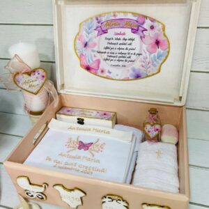 TRUSOU CUTIE LEMN "FLUTURI"