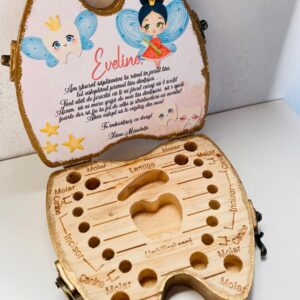 CUTIE PERSONALIZATA PENTRU PASTRAREA DINTISORILOR DE LAPTE