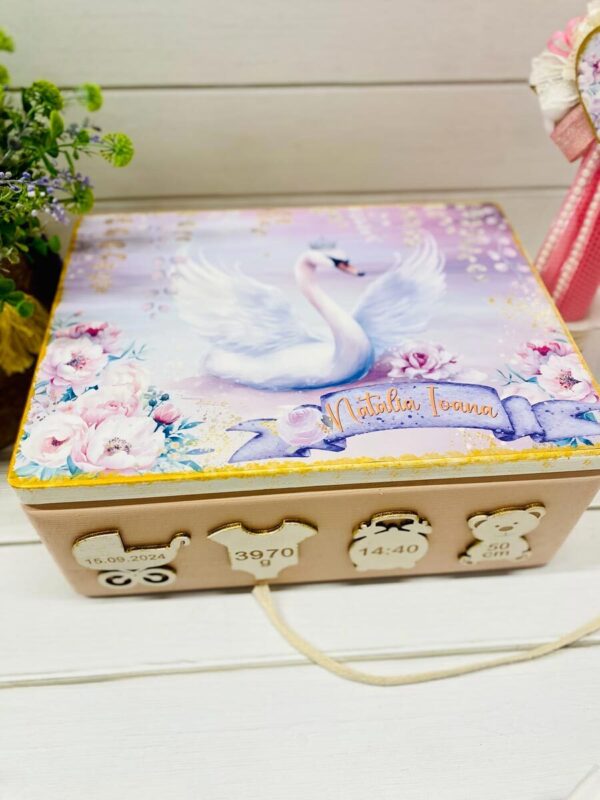 TRUSOU CUTIE LEMN "PINK SWAN"