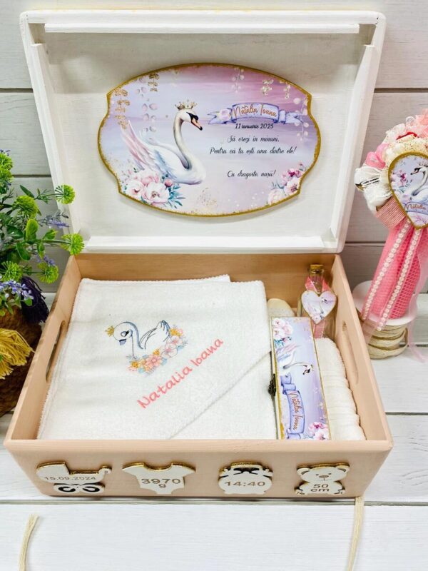 TRUSOU CUTIE LEMN "PINK SWAN"