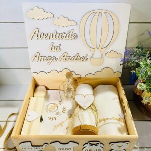 TRUSOU WOODEN BOX "AVENTURILE LUI AMZA"