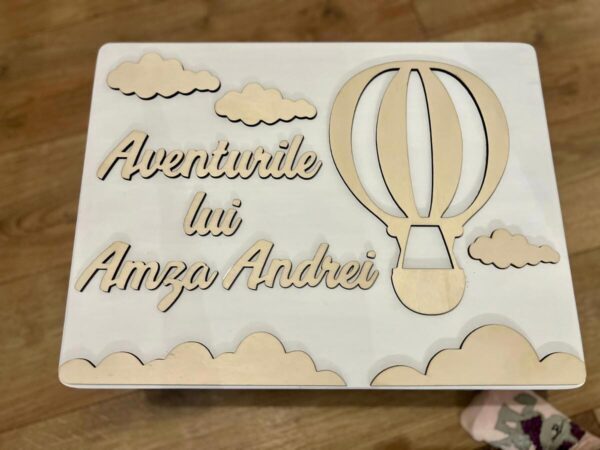 TRUSOU WOODEN BOX "AVENTURILE LUI AMZA"