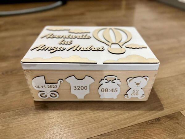 TRUSOU WOODEN BOX "AVENTURILE LUI AMZA"