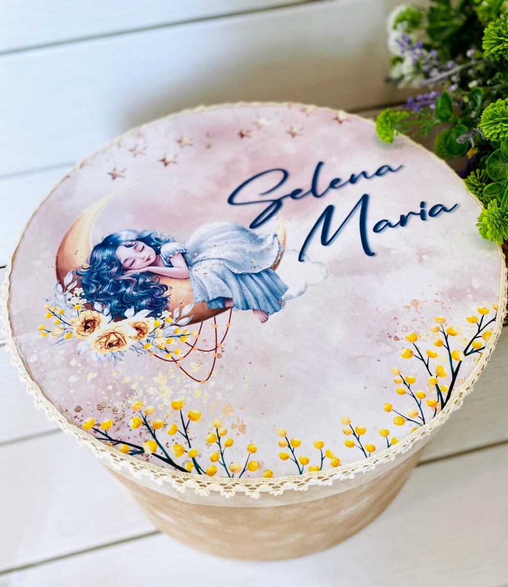 TRUSOU CUTIE CATIFEA "SELENA-FETITA PE LUNA"