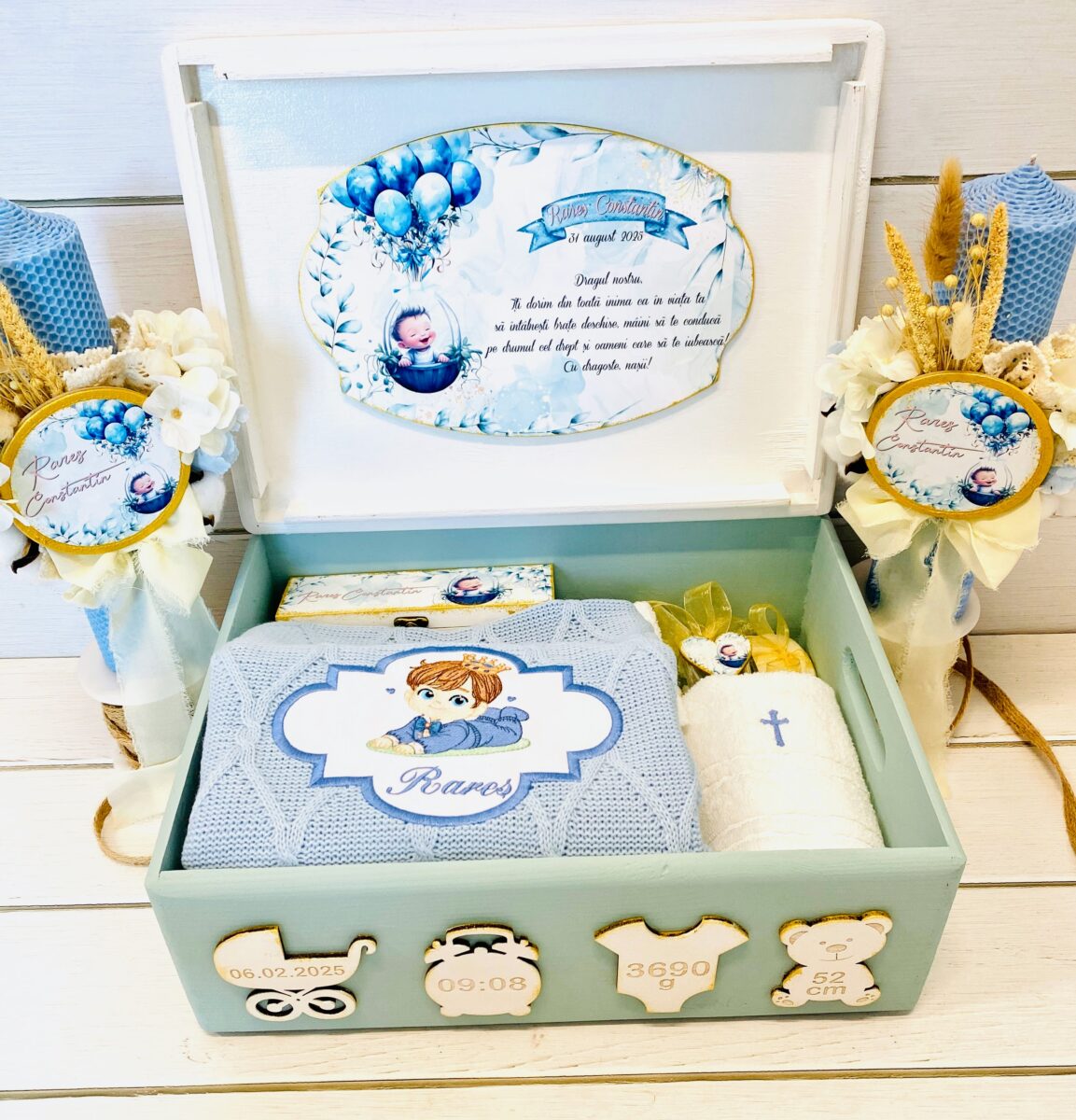 TRUSOU CUTIE LEMN "BEBELUS CU BALOANE" - imagine 3