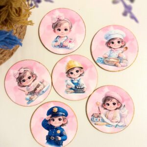 Alternative view of SET CARTONASE MESERII PENTRU FETITA "CAND VOI FI MARE"