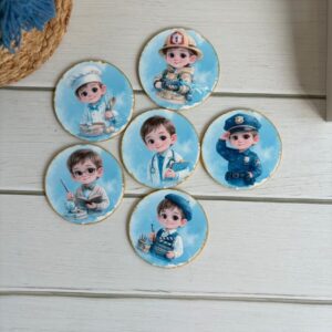 SET CARTONASE MESERII PENTRU BAIETEL "CAND VOI FI MARE"